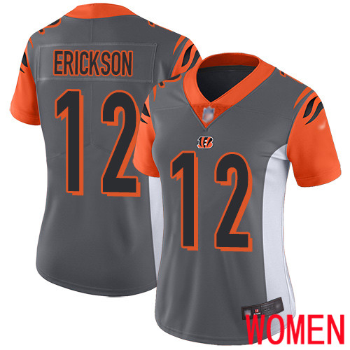 Cincinnati Bengals Limited Silver Women Alex Erickson Jersey NFL Footballl #12 Inverted Legend